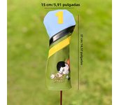 Golf Headcovers, Driver Wood Cover Set, Driver Fairway Hybrid Golf Wood Clubs Head Cover
