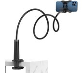 UGREEN Soporte Móvil Cama, Soporte Teléfono Móvil Mesa Brazo Articulado Cama Flexible Cuello de Cisne Largo Compatible con iPhone 14 Pro/14/13, Xiaomi Redmi Note 10/9 Pro,Galaxy S21 S20 Note 20