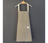 Hemp Apron Striped Cotton Household Japanese Aprons For Cleaning Cooking Baking With Large Pocket Cute Women's Apron Overalls