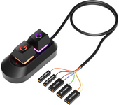 Mechanical Desktop Power Switch External Start Computer Switch On/Off and Reset Button Extension Cable PC Power Button Switch