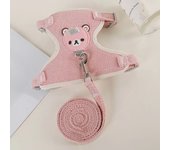 Dog leash Winnie the Pooh harness leash cat walking dog small dog Teddy vest style harness pet supplies