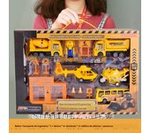 Cars Fire Trucks Model Set Engineering Toy Kit Children's Car Pretend Play Aircraft Train Inertia Excavator Gift For Kids Toy