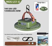MOSLIGHTING Rechargeable Camping Lights Outdoor Magnetic Suction Tent Lanterns Maintenance Emergency High Lights Flashlights USB