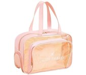 Bolsa de viaje transparente, bolsa de artículos de tocador, bolsa de lona para deportes, fitness, yoga, natación, fin de semana, bolsa de playa para pasar la noche es el mejor regalo de Navidad para familiares y amigos.