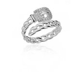 Luxury Wide Wave Rings for Women Gold Color Stainless Steel Ring 2024 Trend Elegant Aesthetic Couple Jewelry Gift anillos mujer