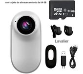 1080P Action Camera 1080P Portable Versatile Mount Anywhere for Travel Pets Ride Sport Vlog Mini Wireless Camera with Carry box
