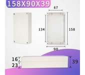 Outdoor Waterproof Enclosure Plastic Box Electronic Project Instrument Case Electrical Project Box Junction Box Housing