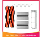 Compatible For Xiaomi Mi Robot Vacuum Cleaner 1 1S Roborock S4 S5 S50 S51 S6 S45 Max Spare Parts Main Side Brush Filter Brush