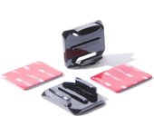 Casco Cámara Adhesivos 4pcs Adhesivo de Montaje para Cámara Accesorio de Cámara Curvo Pegatinas 3M para Gopro/ SJCAM/cámaras de acción