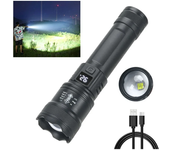 High Strong Power Led Flashlights 2000LM Tactical Torch with Display Light USB Charging Camping Fishing Emergency Zoom Lantern