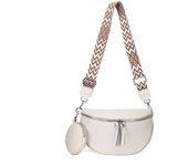 Zenyth Bolso Cruzado de Cuero Genuino de Vaca de Lujo para Mujer Bolso de Pecho de Alta Calidad con Monedero Pequeño Patrón Hecho en Cuero Genuino