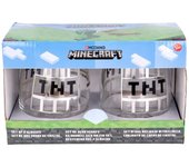 Set 2 Vasos de Cristal Minecraft 510ml