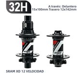 ARC 6 Pawls Hub MT009 MTB Hub Front 9x100 Rear 10x135mm 6 Bolt Disc Brake Bike Bicycle Hub HG Micro Spline Sram XD 8 9 10 11 12v