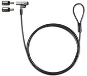 Tooq cable seguridad nano 2.5x6mm llave para portatiles - color gris