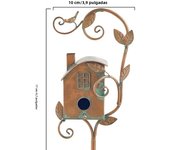 1PC Creative Metal Bird House Bird Nest Garden Decoration Outdoor Birdhouse Bird Feeders Miniatures Home Ornaments Art Crafts