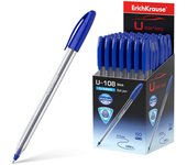 Erichkrause boligrafo u-108 classic stick - ultra glide technology - tinta azul (50 uds)