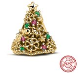 New 925 Silver Santa Claus Elk Deer Snowflake Tree Candy Cane Socks Hat Christmas Beads Fit Pandora Charms Bracelet DIY Jewelry