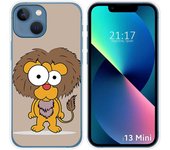 Funda Silicona compatible con iPhone 13 Mini (5.4) diseño Leon Dibujos
