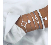 Gold Color Snake Chain Bracelet Set For Women Minimalist Twisted Rope Bangle Girl Fashion Party Jewelry Accessories