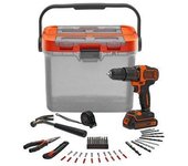 Kit Bricolaje Taladro Percutor 18v Black+Decker