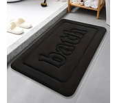 Bathroom anti slip floor mat soft bathroom mat water absorbing bath mat 1.2cm thick flannel fabric door mat home decoration