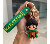 Movie Lord of The Finger Rings Keychain Anime Doll Figure Keyring Pendent Jewelry Car Key Accessories Toy for Kids Birthday Gift