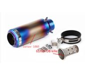 51mm/60mm Motorcycle exhaust with DB killer Motorcycle Exhaust Pipe Muffler Carbon Fiber GP-project Exhaust Pipe