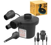 Bomba de aire eléctrica del poder más elevado para los INFLATABLES del colchón de la cama de aire, llenan el deflactor Bomba eléctrica para Inflatables con 3 bocas, CA 240V/DC 12V 50W