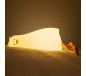 Luz de noche de Pato para niños - Lámpara de Luz de noche para Bebe para dormitorio, Luz de noche que cambia de color, Luz de noche portátil de silicona para niños, Lindos Regalos R