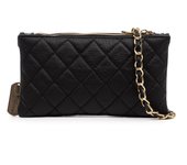 FIRENZE ARTEGIANI Arcole bolso bandolera mujer. Piel auténtica acabado Sauvage acolchado. Fabricado en Italia 22x5x13 Cm.