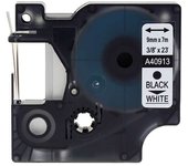 Cinta de Etiquetas Dymo D1 40913 Genérica - Negro/blanco - 9mm X 7m