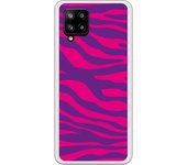 Funda compatible con Samsung A42 5G - Animal Print Zebra Rosa Lila