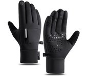 Guantes de invierno para hombres y mujeres: guantes térmicos impermeables para clima frío, guantes térmicos para correr y andar en bicicleta, guantes de nieve con pantalla táctil