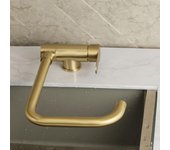 Grifo De Cocina Abatible Para Ventana Interior, Grifos De Fregadero De Cocina De Acero Inoxidable Grifo De Cocina De Agua Fría Y Caliente Cepillado Dorado-A
