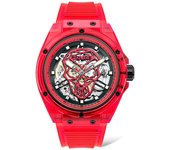 Police Reloj Hombre Analogico Automatico con Correa de Resina PL15924JPR-16P