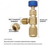 Liquid Safety Valve R410A R22 Air Conditioning Refrigerant 1/4" Safety Adapter Air Conditioning Repair And Fluoride Safety Valve