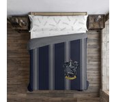 BL BELUM  Funda nórdica Harry Potter, Funda nórdica con botones 100% algodón modelo Ravenclaw Rayas - Funda Nórdica Extrasuave - Funda Nórdica 100% Made in Spain