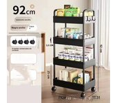 Kitchen Multi-Tier Multi-Functional Organiser Mobile Organiser Trolley Kitchen Bedroom With Wheels Household Snacks Organiser