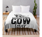 Fleece Throw Blanket Yak Highland Cow Home Decor,Cattle Portrait Art Super Soft Warm Plush Bed TV Blankets for Couch/Sofa/Travel