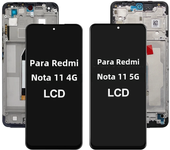 IPS LCD For Xiaomi Redmi Note 11 5G LCD 21091116AC Touch Panel Screen Assembly Digitizer For Redmi Note11 4G 2201117TG Display