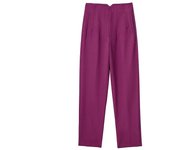 TRAF Office Wear High waist Pants for Women Formal Pants Office outfits Pencil Trousers Black Pink White Fashion Ladies Pants