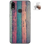 Tumundosmartphone Funda Gel Tpu para Samsung Galaxy A10s diseño Madera 10 Dibujos
