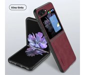 Full Lens Protector Case for Samsung Galaxy Z Flip6 5 4 3 Sheepskin leather Back Cover for Samsung Galaxy Z Flip 6 Soft Lambskin