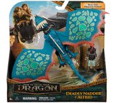 SPIN MASTER - Dreamworks Dragons - Pack Figura Dragón y Vikingo: Nader Mortífero y Astrid de Cómo Entrenar a Tu Dragón - Figuras de Acción Articuladas - 6074005 - Juguetes Niños 4 Años + - Regalo Niño 4 Años +