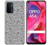 Tumundosmartphone Funda Gel Tpu para Oppo A54 5G / A74 5G diseño Letras Dibujos