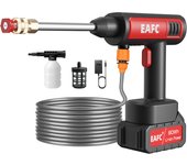 20000mAh Hidrolavadora eléctrica de alta presión de 21 V y 60 bar, inalámbrica, portátil, para lavado de coches, pistola de agua pulverizada, limpiadora para exteriores, herramienta de lavado de coches