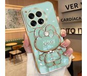 Plating Rabbit Phone Case for OnePlus 9 Pro 9 R T 8T 10 11 R Pro 12 OnePlus ACE PRO 2V 3V Luxury Makeup Mirror Holder Phone Case