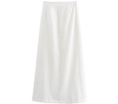 TELLHONEY Women Fashion O-Neck Lace Up Pleats Tops Back Zipper High Waist A Line Midi Skirts Female Casual Solid Two Piece Set