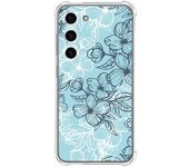 Funda Silicona Antigolpes para Samsung Galaxy S23 5G diseño Flores 03 Dibujos