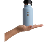 WATERGO Botella termo con INTERIOR CERÁMICO con DOBLE TAPÓN 350ml. 24h frío-12h calor. BLUE